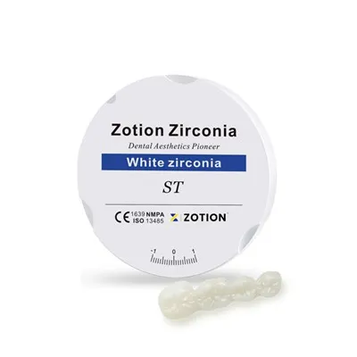LT HT ST SST Hvid dental Zirconia Block Dental Materiale