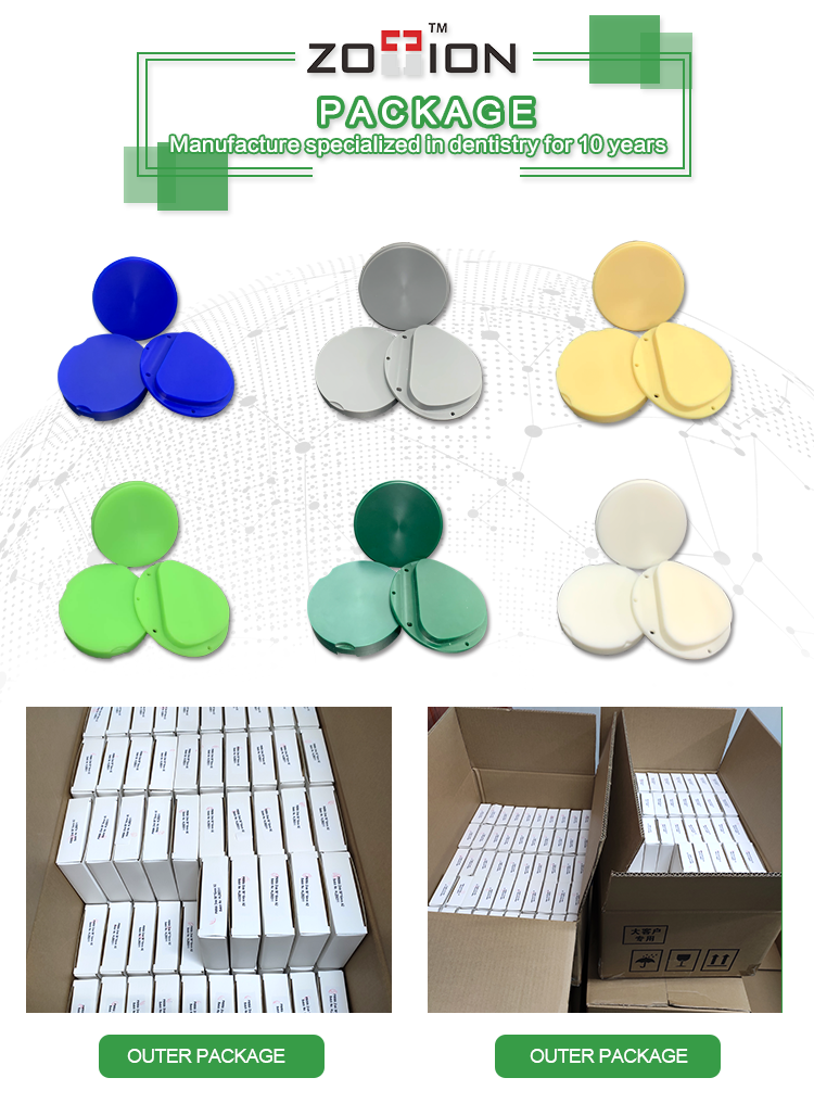 Wieland Cad Cam Open System Dental Wax disc White package Wieland Cad Cam Open System Dental Wax disc White package