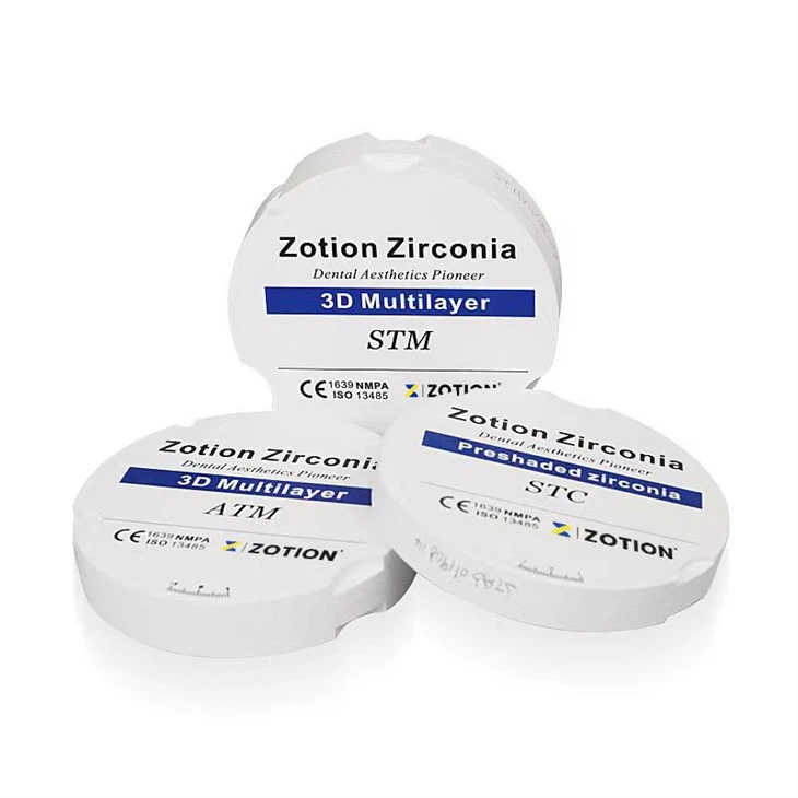 3D Multilayer Preshaded Dental Zirconium